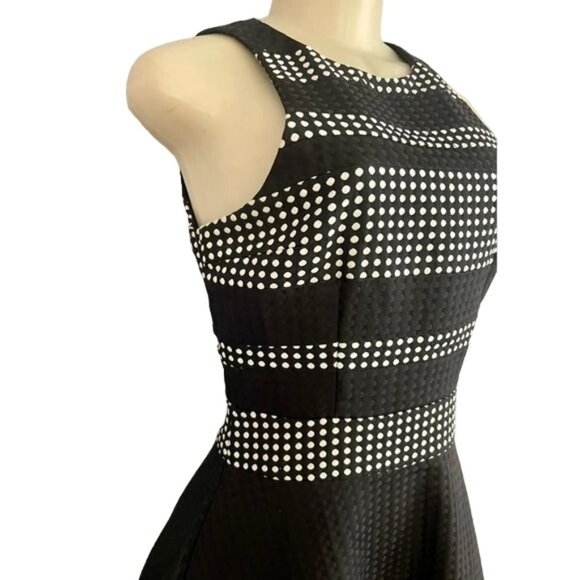 INA short party dress in black and white size S sleeveless night out Dress. - Picture 2 of 10